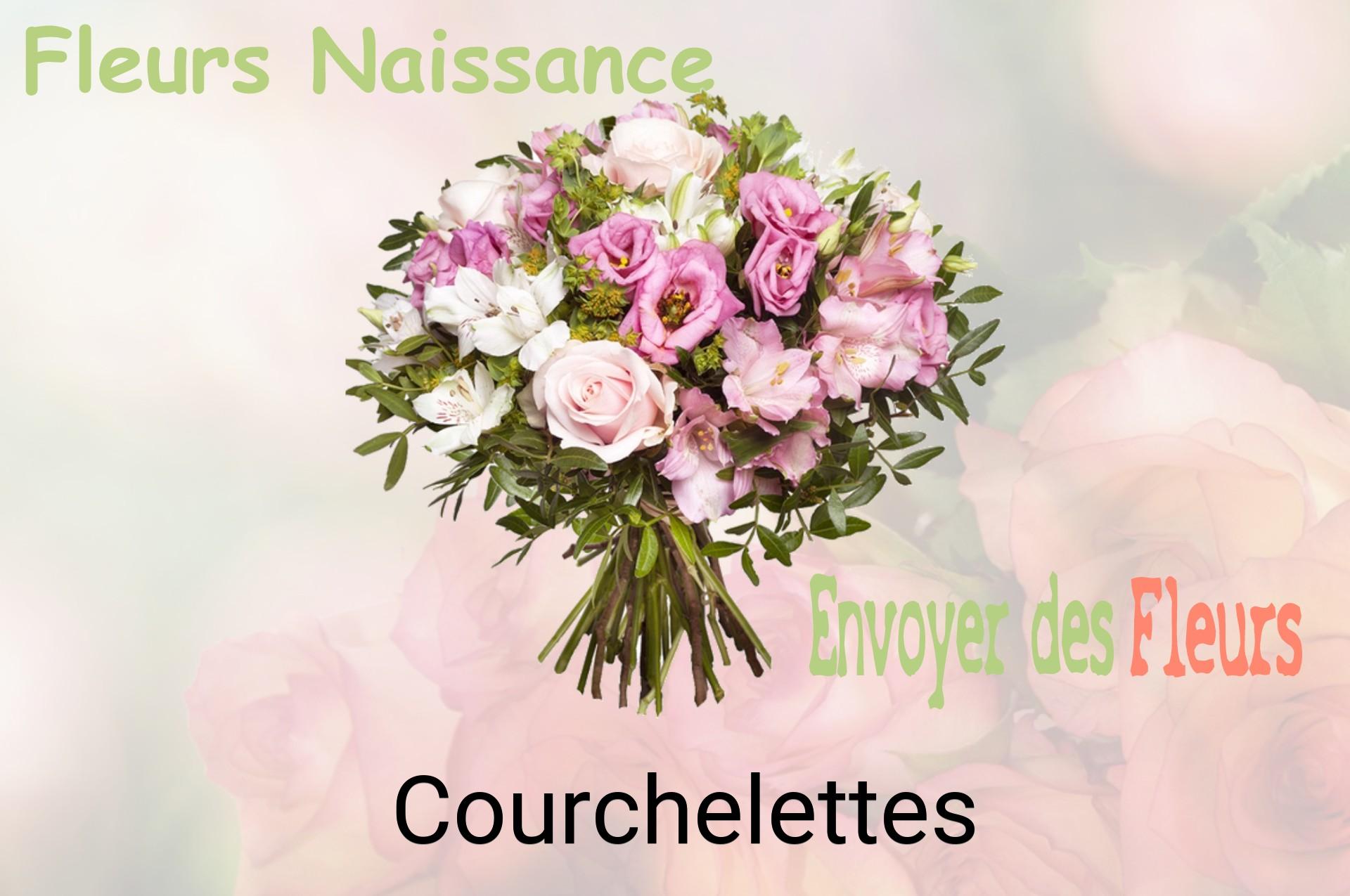 Bouquet de fleurs de naissance livré à Courchelettes